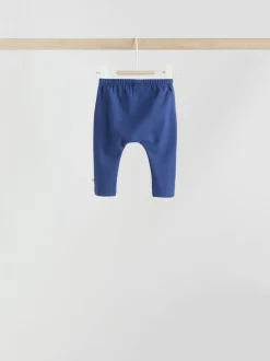 Rood/blauw/crème - 6 -delige set van top met lange mouwen en leggings (0mnd -3jr)