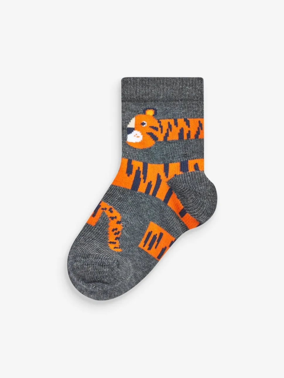 Rood/blauw/groen met dierenprint - Verpakking van 7 paar sokken met hoog aandeel katoen