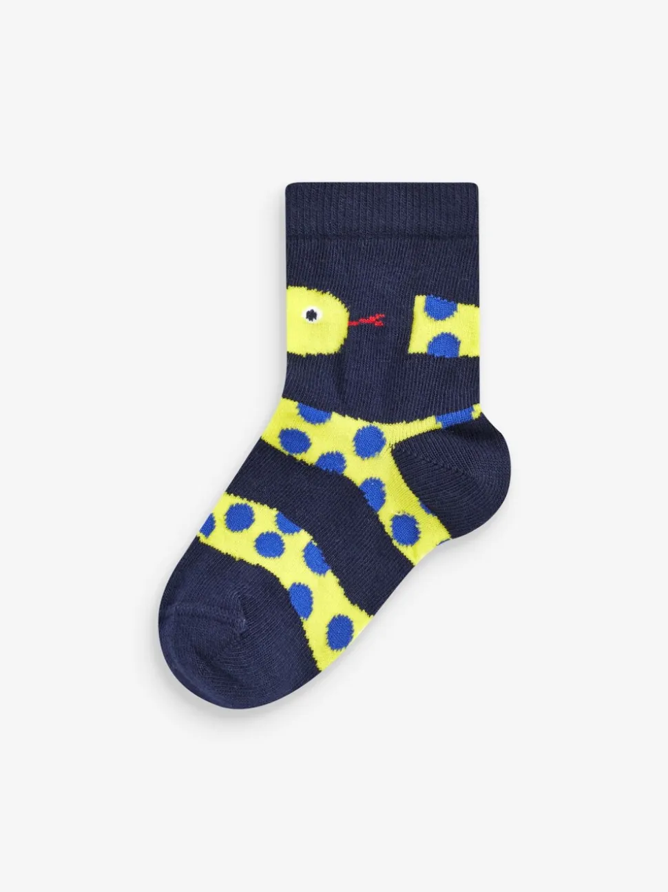 Rood/blauw/groen met dierenprint - Verpakking van 7 paar sokken met hoog aandeel katoen