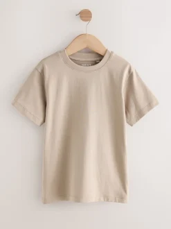 Rood/blauw/marineblauw/Naturel - Set van 4 T-shirts met korte mouwen (3-16 jr)