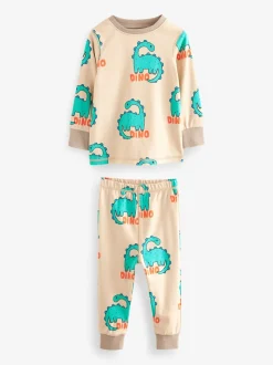 Rood/blauw/neutraal dierenprint - Verpakking van 3 knusse pyjama's (9 mnd-10 jr)