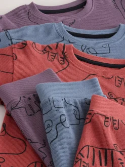 Rood/blauw/paars - Oversized fit Pyjamas 3 Pack (9mths-10yrs)