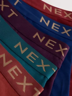 Rood/Blauw/Paars Rijk - Verpakking van 5 - Boxershorts met A-voorkant