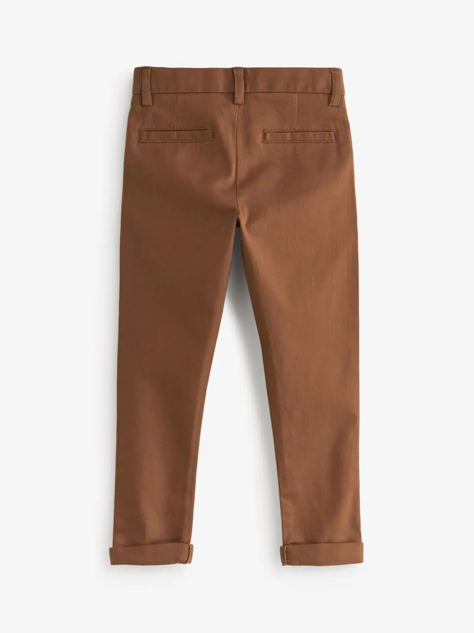 Roodbruin/lichtbruin - Stretchy chino's (3-17jr)