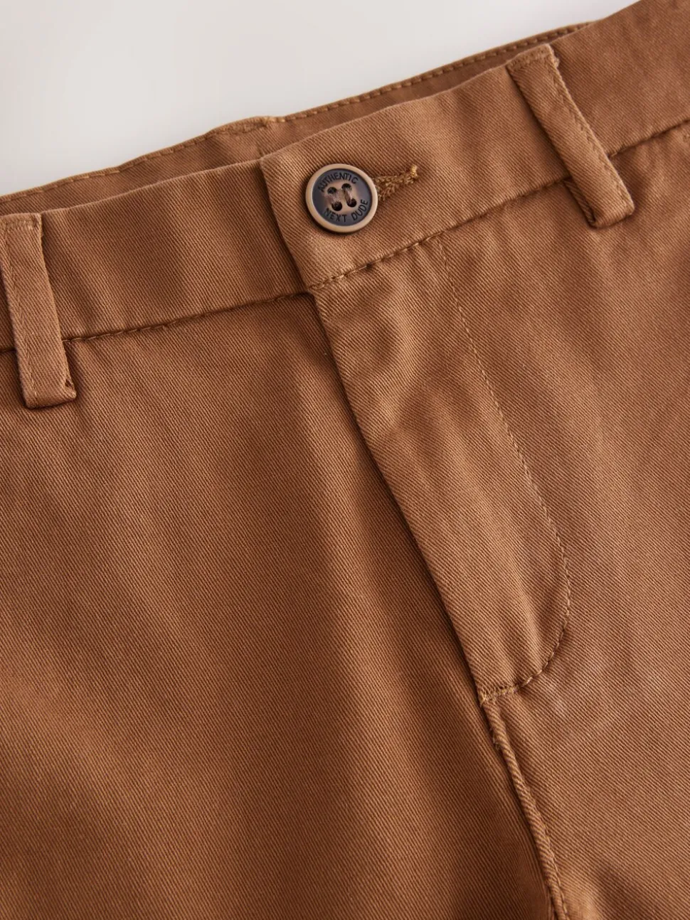 Roodbruin/lichtbruin - Stretchy chino's (3-17jr)