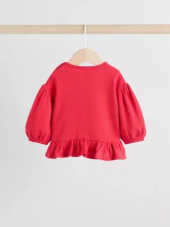 Rood/crèmekleurig - Baby Strik Sweater en Leggings Set 2 Pieces (0mnd-2jr)