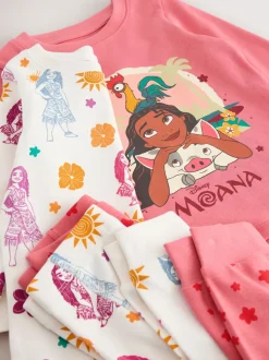 Rood/ecru - Moana Snuggle Pyjamas 2 Pack (9mths-10yrs)