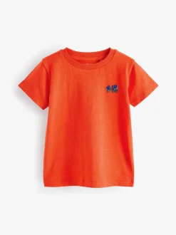 Rood/groen - Set van 5 T-shirts met korte mouwen (3mnd-7jr)