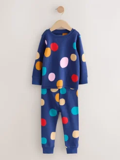 Rood/marineblauw hondenapplicatie - Verpakking van 3 knusse pyjama's (9 mnd-9 jr)