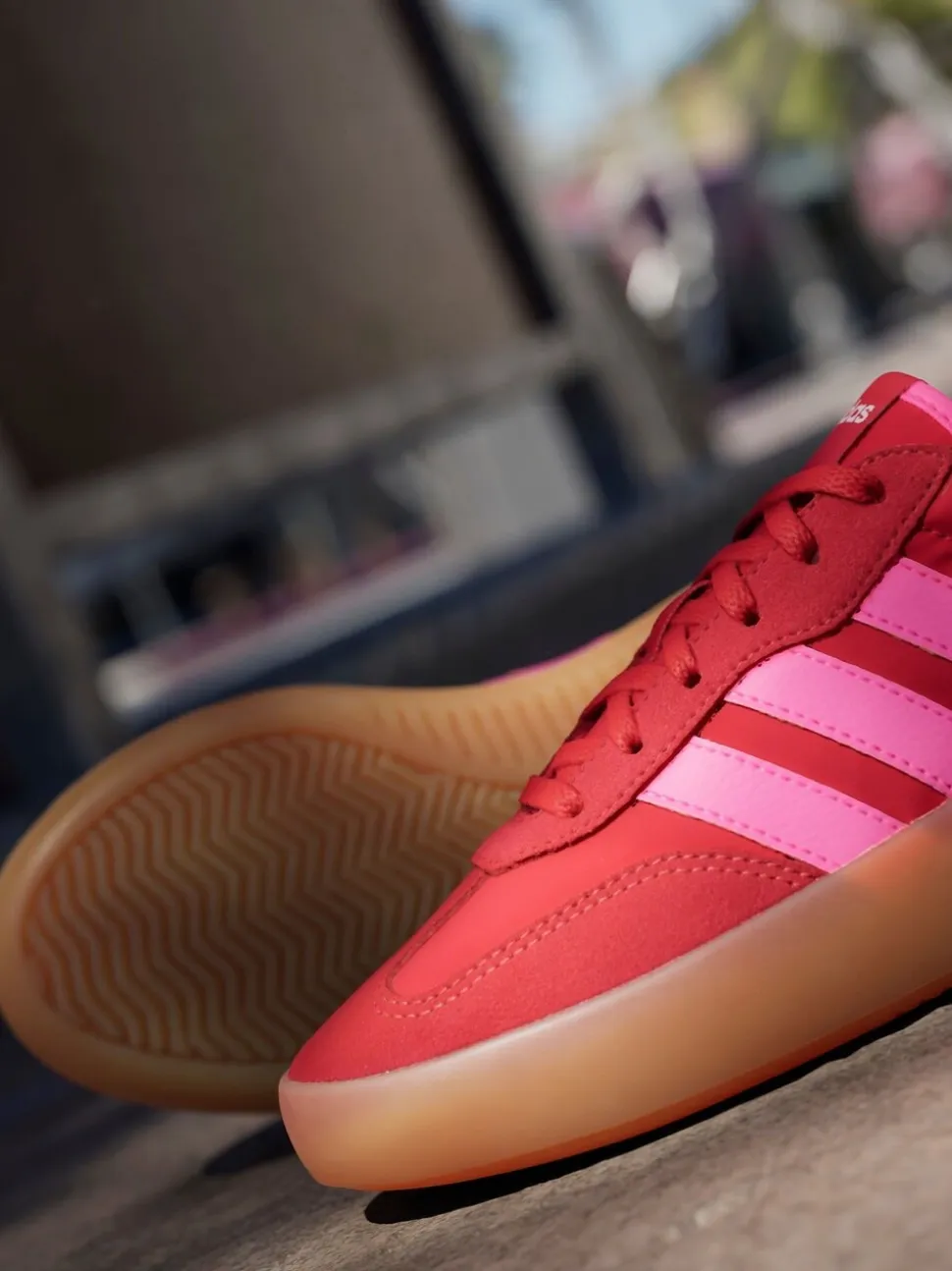 Rood/roze - adidas Barreda Decode vetersneakers voor junioren