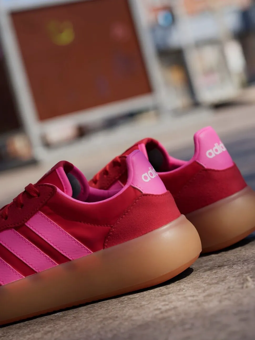 Rood/roze - adidas Barreda Decode vetersneakers voor junioren