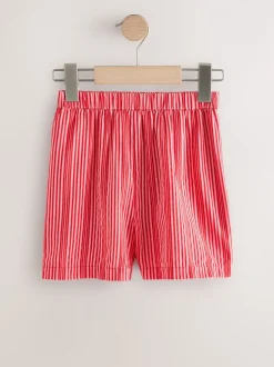 Rood/roze - Korte broek met strepen (3-16jaar)