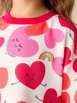 Rood/roze - Little Bird by Jools Oliver Skater Sweatjurk