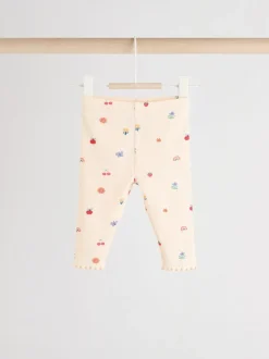 Roomkleurig met vrolijke figuurtjes - 2 -delige babyset van top en legging (0mnd -2jr)