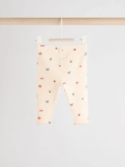 Roomkleurig met vrolijke figuurtjes - 2 -delige babyset van top en legging (0mnd -2jr)