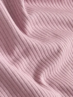 Roze - 5 Babyrompertjes met korte mouwen