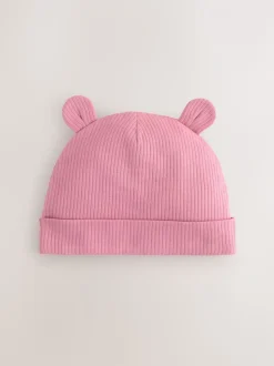Roze - 3 Pack Baby Mutsjes (0-18mnd)