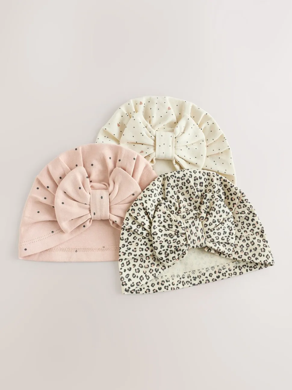Roze - 3 Pack Baby slaappakjes met bijpassende tulbanden (0mnd-2jr)
