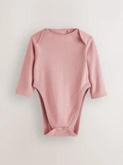 Roze - 3 Pack Hip Dysplasia Long Sleeve Baby Bodysuits