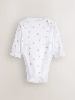 Roze - 3 Pack Hip Dysplasia Long Sleeve Baby Bodysuits