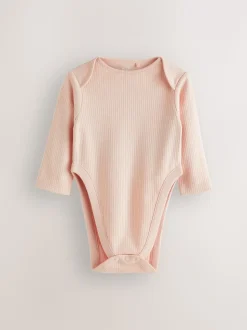 Roze - 3 Pack Hip Dysplasia Long Sleeve Baby Bodysuits