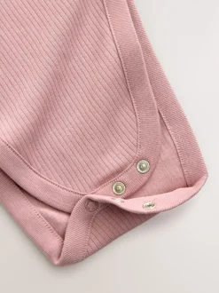 Roze - 3 Pack Hip Dysplasia Long Sleeve Baby Bodysuits