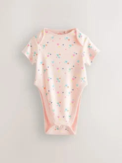 Roze - 3 Pack Hip Dysplasia Short Sleeve Baby Bodysuits