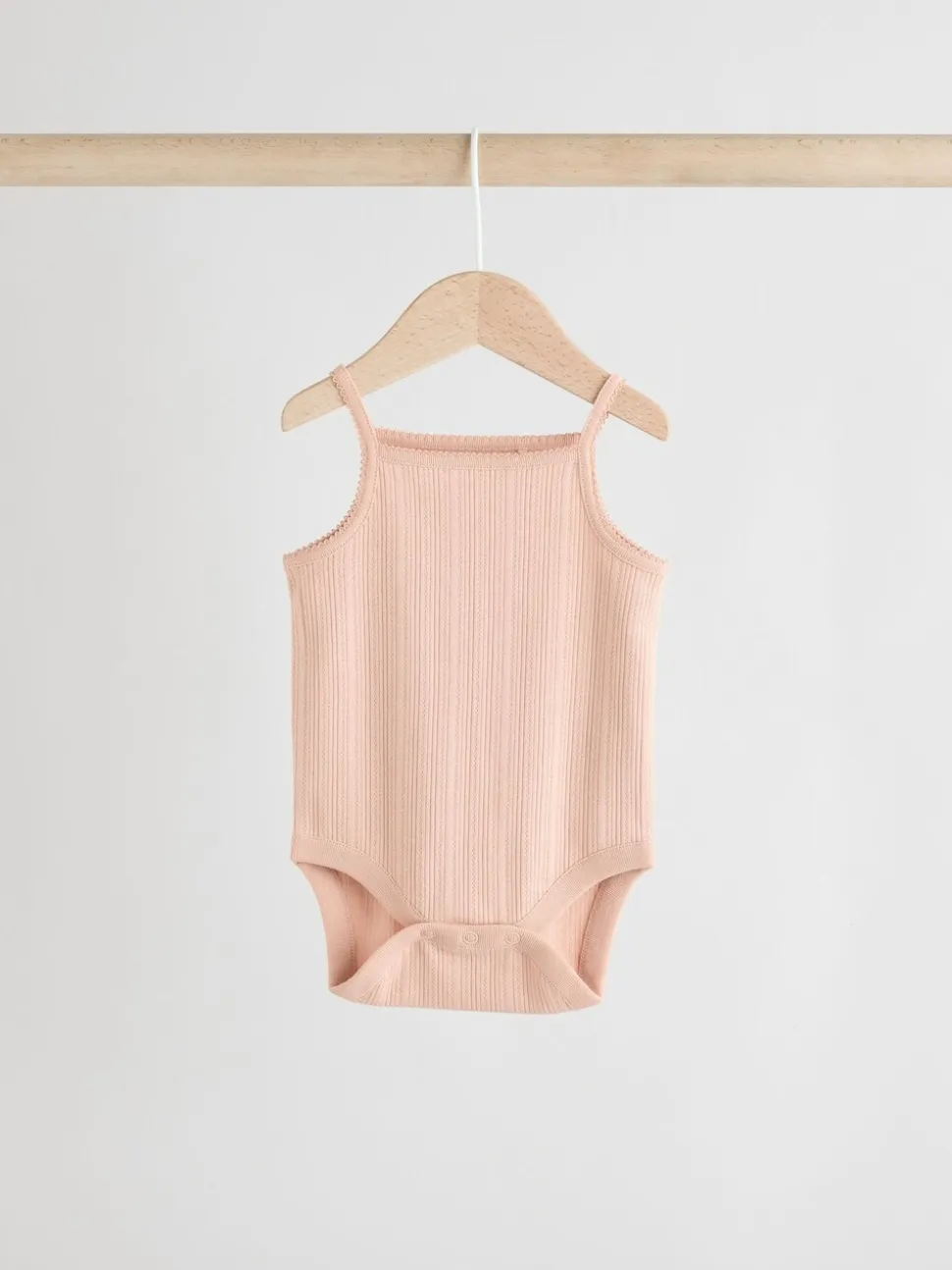Roze - 5 Pack Vest Pointelle Baby Bodysuits