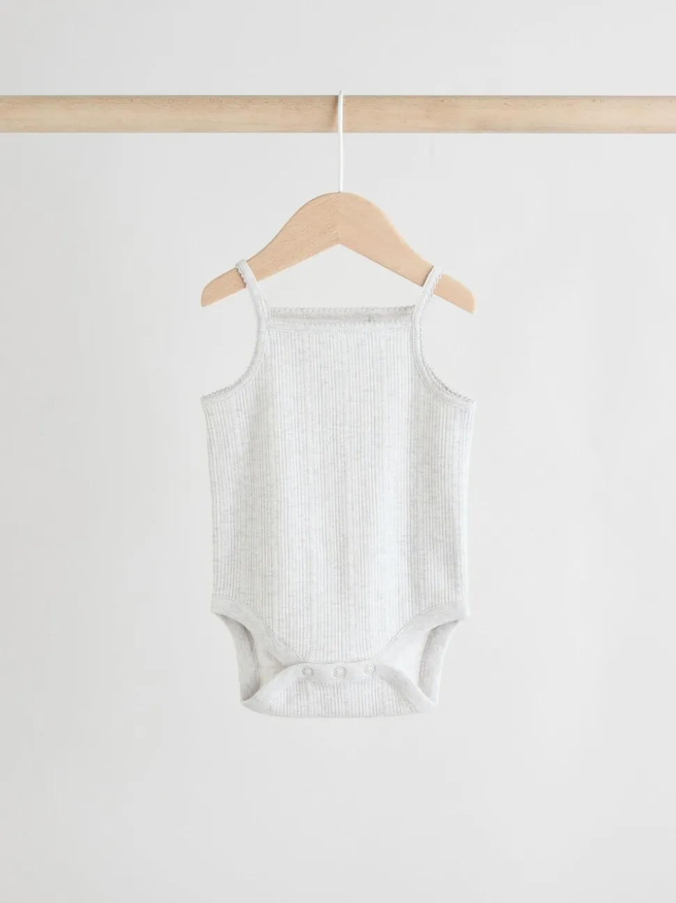 Roze - 5 Pack Vest Pointelle Baby Bodysuits