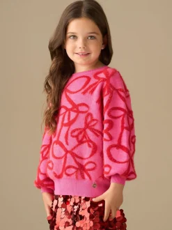 Roze - Angel & Rocket Livia Bow Eyelash Jumper