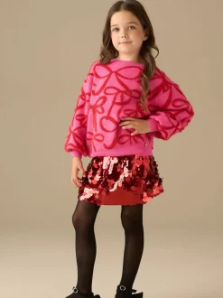 Roze - Angel & Rocket Livia Bow Eyelash Jumper