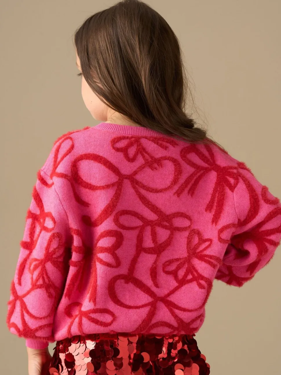 Roze - Angel & Rocket Livia Bow Eyelash Jumper