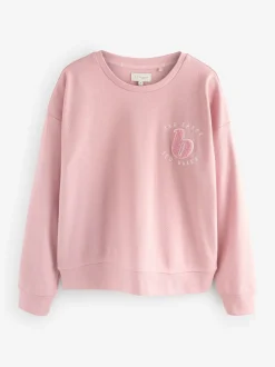 Roze - B by Ted Baker pyjama's van geborstelde katoenblend met wafelstof