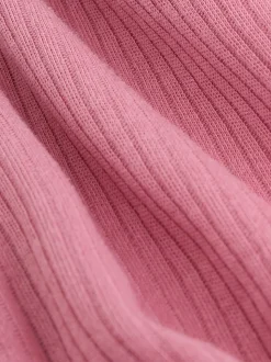 Roze - Babypyjama's met tweewegrits (0-2jr)