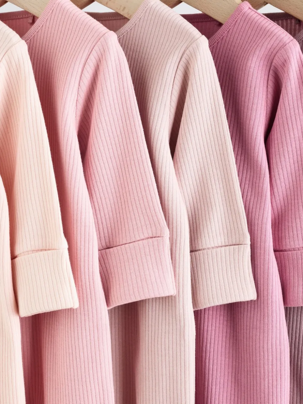 Roze - Babypyjama's met tweewegrits (0-2jr)