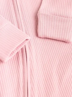 Roze - Babypyjama's met tweewegrits (0-2jr)