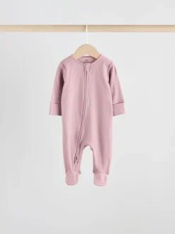 Roze - Babypyjama's met tweewegrits (0-2jr)