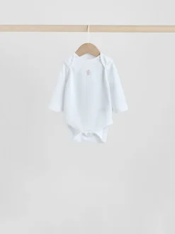 Roze - Babyrompertjes met lange mouwen