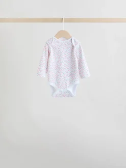 Roze - Babyrompertjes met lange mouwen