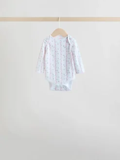 Roze - Babyrompertjes met lange mouwen