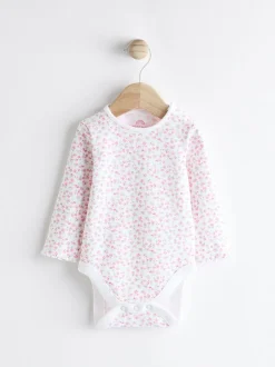 Roze - Babyset van tuinbroek en rompertje met lange mouwen (0 mnd - 2 jr)