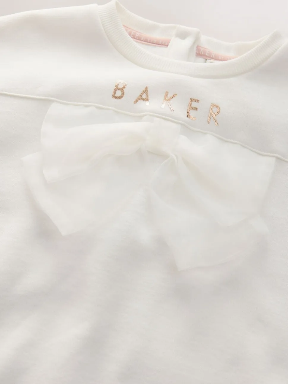 Roze - Baker by Ted Baker 2 -delige lange sweatset met strik en bloemenleggings