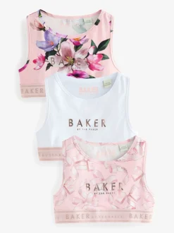 Roze - Baker by Ted Baker set van 3 crop tops