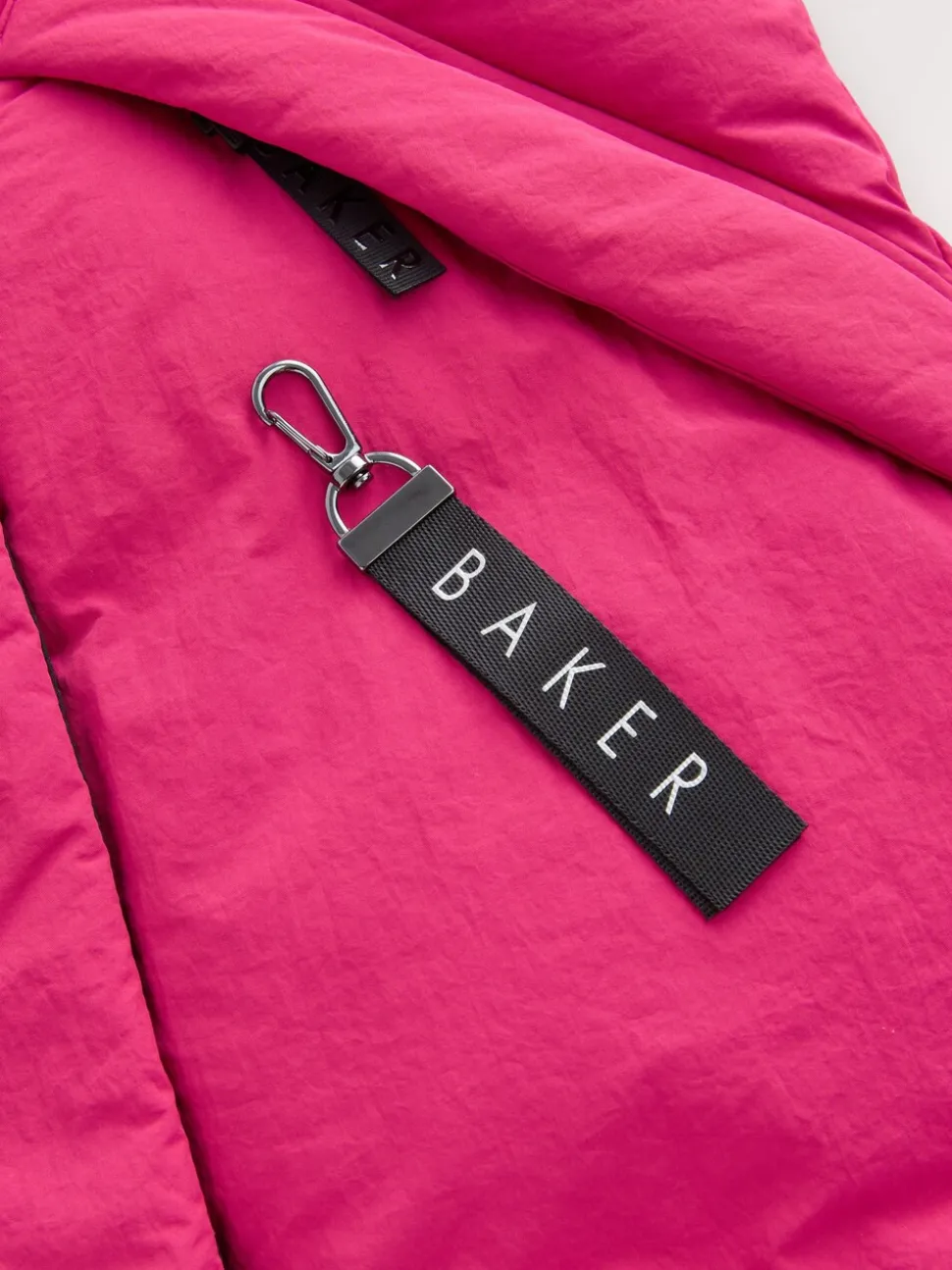 Roze - Baker by Ted Baker meisjes regenbestendige gewatteerde lange jas