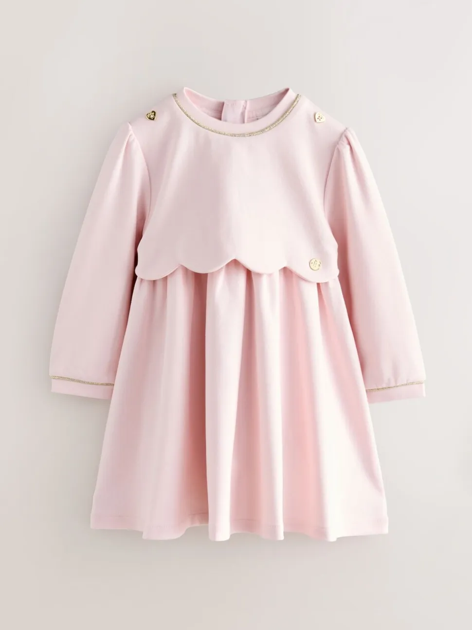 Roze - Baker by Ted Baker Ponte-jurk met gegolfde rand