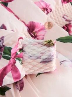 Roze - Baker by Ted Baker - Regenbestendige gewatteerde jas met bubbelzoom