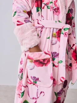 Roze - Baker by Ted Baker All Over Floral Print Robe