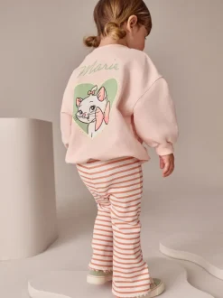 Roze - Disney Aristocats Marie top met lange mouwen en legging set (3mnd -7jr)