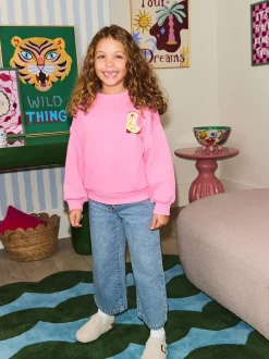 Roze - Eleanor Bowmer Graphic Oversized Crew Neck Sweatshirt