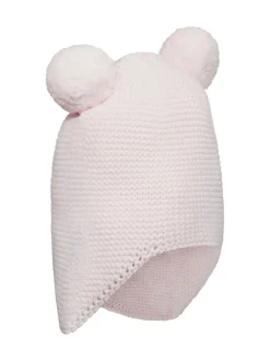 Roze - Emile Et Rose Kenton Knitted Hat With Ear Flaps & Pom-Pom